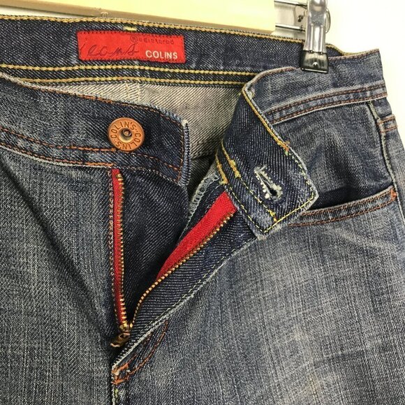 Colins Jeans 792 Regular Waist Wide Leg Flare Medium Wash Jeans | Size 30 - Picture 8 of 11